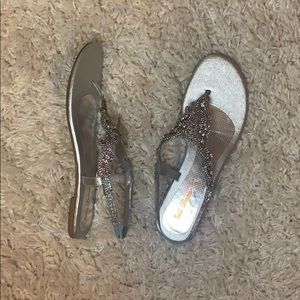 Beautiful silver sandals